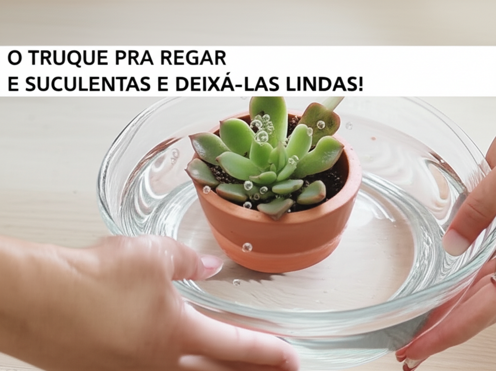 O Truque Pra Regar Suculentas e Deixá-las Lindas! Descubra métodos simples e práticos para cuidar da sua coleção e vê-las prosperar. Crie um ambiente de casa feliz.