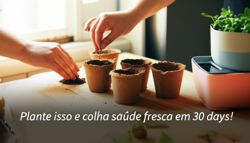 Plante isso e colha saúde fresca em 30 dias! Dicas práticas e inspiradoras para ter alimentos vibrantes e bem-estar em casa em 1 mês.