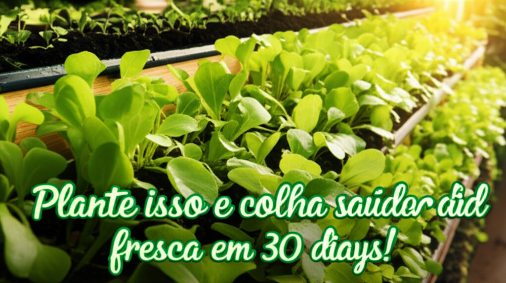Plante isso e colha saúde fresca em 30 dias! Dicas práticas e inspiradoras para ter alimentos vibrantes e bem-estar em casa em 1 mês.